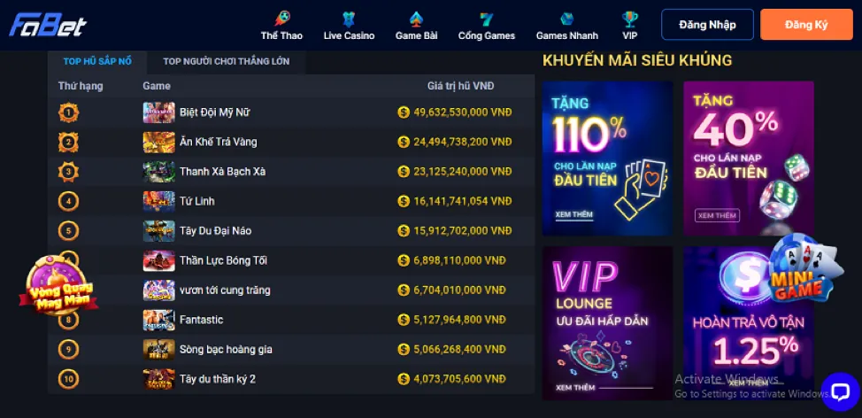 Các tính năng nổi bật của mot88 casino